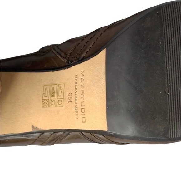 Max studio dark brown Kaiser ankle boot size 8M - Picture 7 of 12